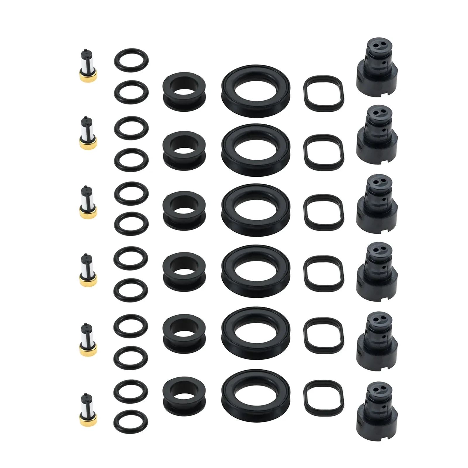 6 Sets 2320946090 FJ963 Fuel Injector Seal Repair Kit For Lexus GS300 1998-2005 IS300 2001-2005 SC300 98-2000 Toyota Supra 1998