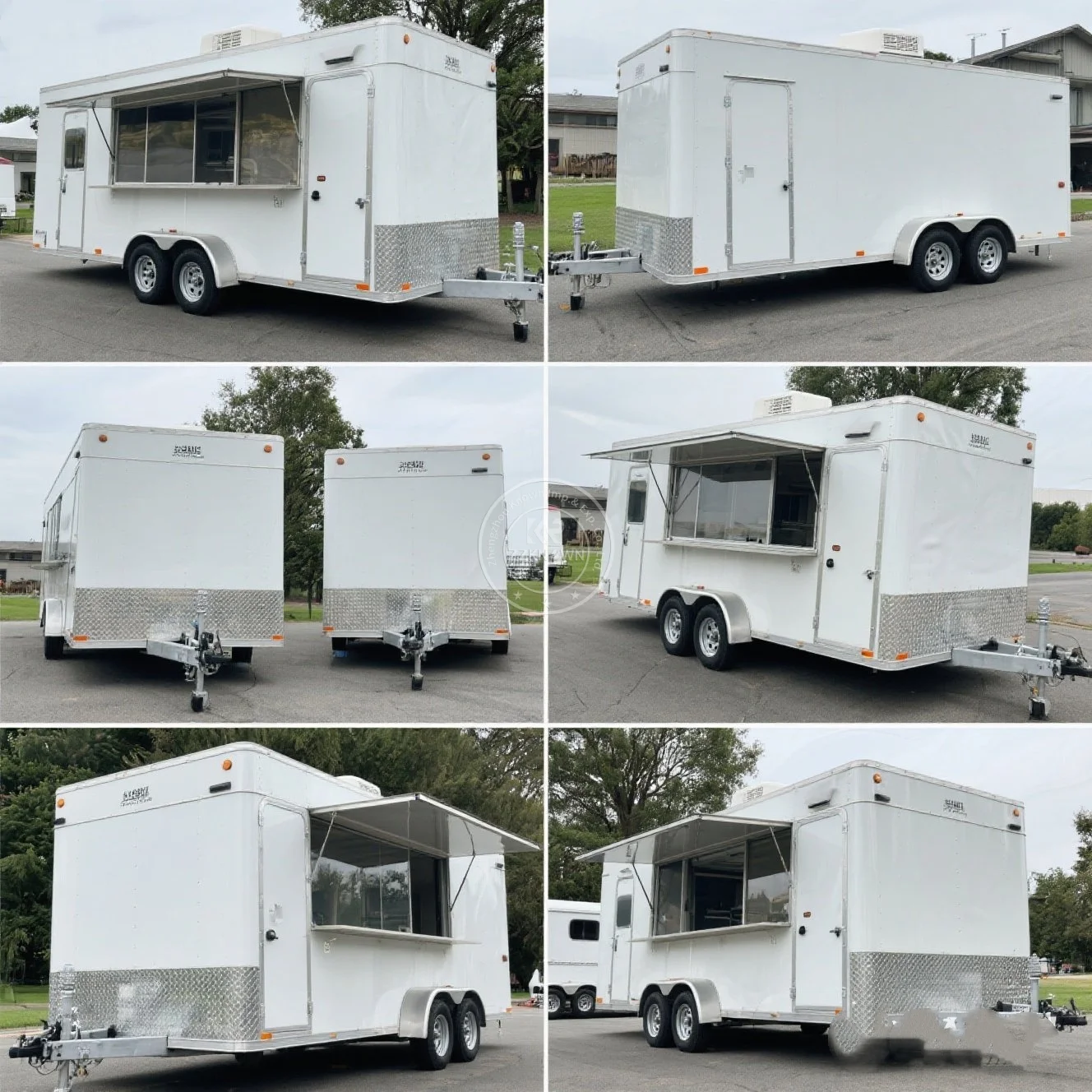 

Dot Ce Certified Food Trailer With Kitchen Equipments Ice Cream Cart Mobile Food Cart Street Food Concession Vending Truck