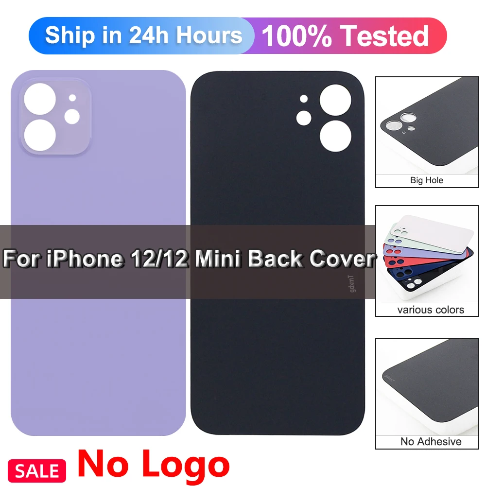 Back Cover for iPhone 12 12 Mini Battery Door Housing Replacement Part, for iPhone 12 12 Mini Bettery Back Cover Case