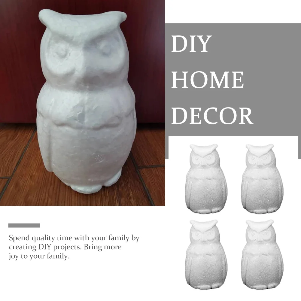 4 قطع من الرغوة غير المكتملة على شكل حيوان للأطفال، مجموعة أدوات يدوية للأطفال، مشاريع فنية للرسم، ديكور هدايا عيد الميلاد وأعياد الميلاد