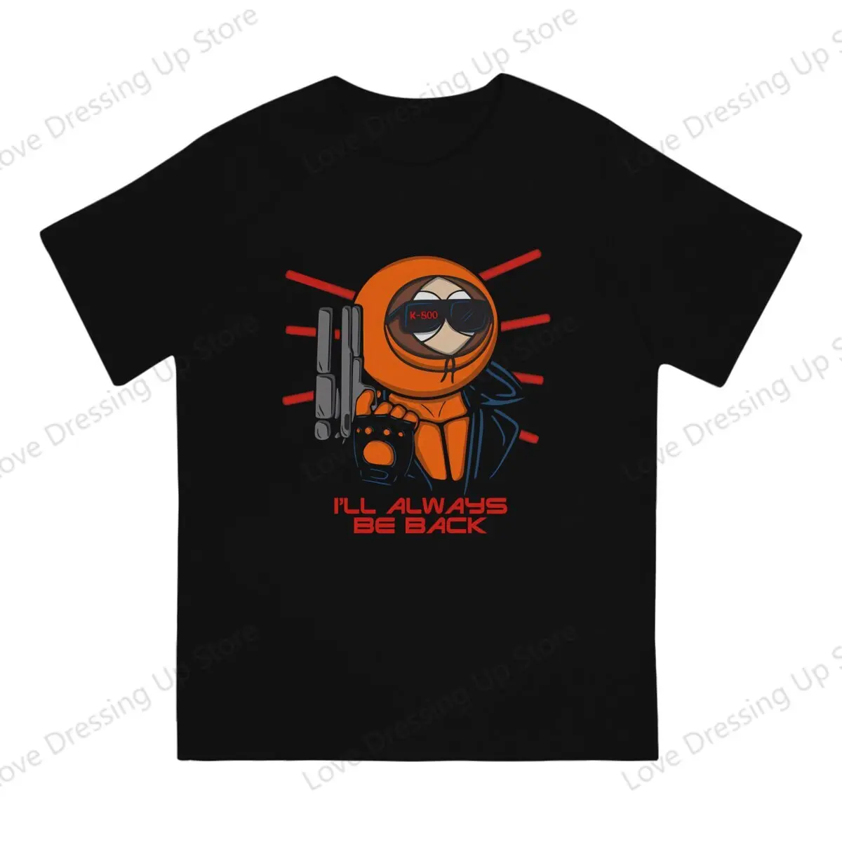 

100% Cotton T-shirt S-southpark Theme t shirt men K-800 Summer Breathable Street Short Sleeve Top S-6XL