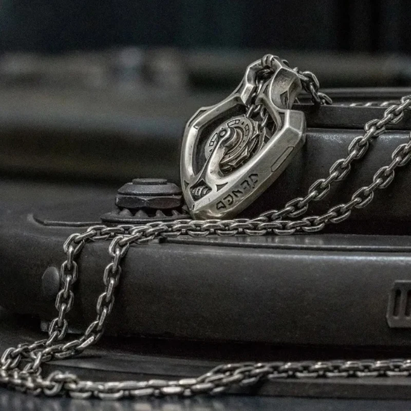 Mechanical Rotatable Gear Pendant Necklace Retro Unique Rotating Design Jewelry Vintage Steampunk Gift For Men Women