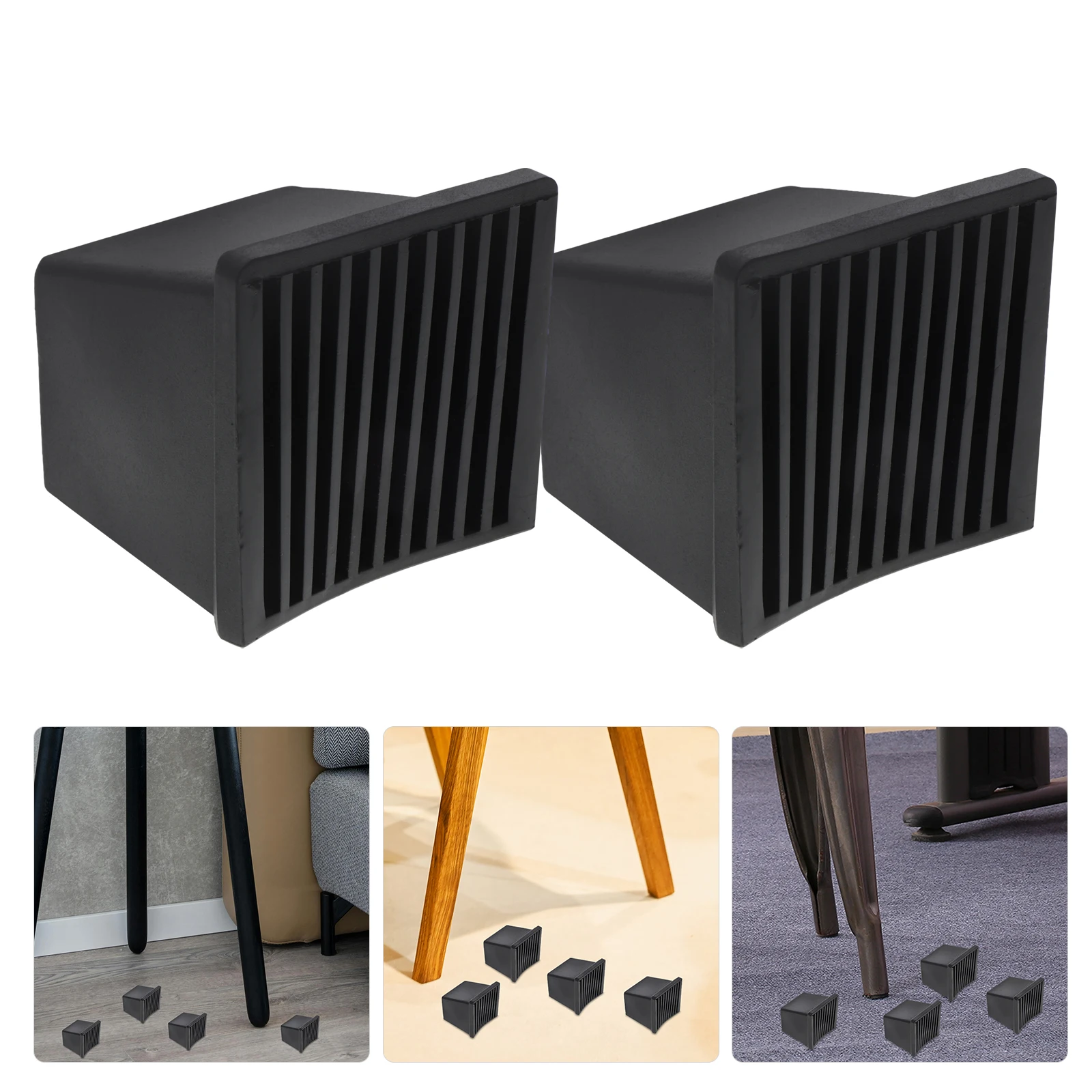 4Pcs Anti-Skid Furniture Chair Leg Floor Protectors Stool Leg Caps for Hardwood Tile Laminate Floor Protection Noise Reduction