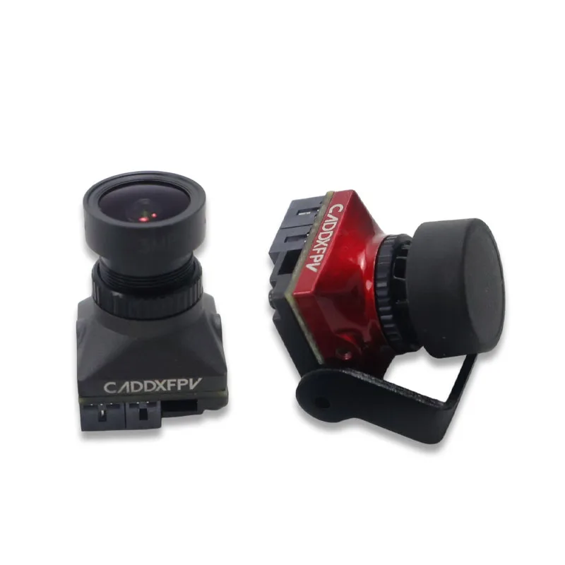  CADDXFPV Flathead Brother 2nd Gen Black/Red Camera-1200TVL HD Blacklight Night 165° Ultra-Wide FOV for RC FPV Drones Brand New