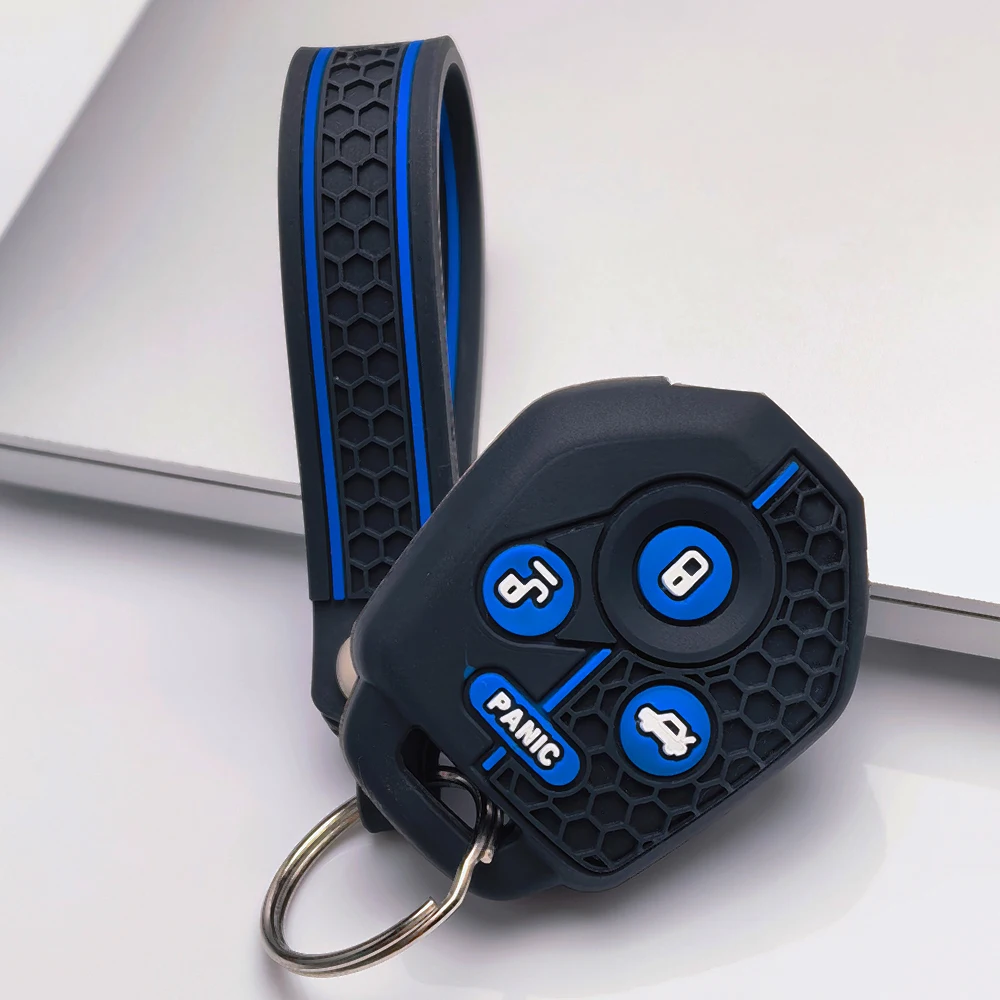Key Fob Cover for Subaru Forester Impreza WRX STI Legacy Outback BRZ XV Anti-Scratch Shockproof Soft Grip Button Friendly