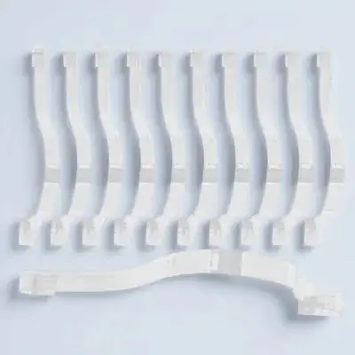 

10pcs Acrylic Shoe Display Racks Sandal Support Stands Clear Sneaker Holders Stackable Lightweight Freestanding Shoe