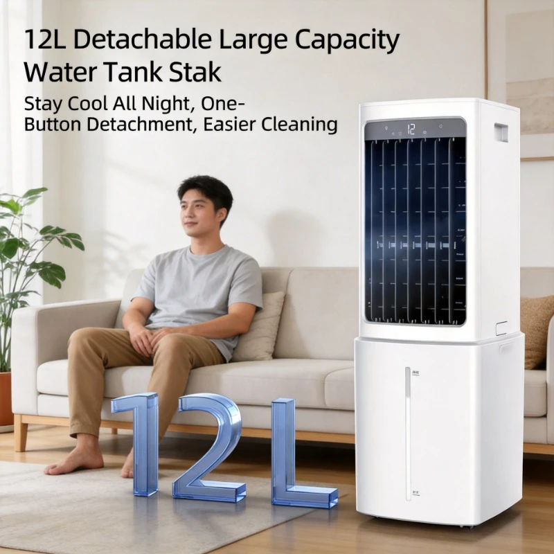 

Household Portable Mini Mobile Water Cooled Air Cooler Single Cooling Air Conditioning Fan