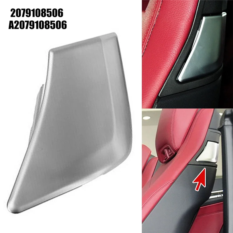 1 Pasang Penutup Trim Sakelar Pegangan Kunci Sandaran Penyesuaian Kursi Depan Mobil Assy untuk Benz W204 C204 W207 C207 2009-2016, Bagian B