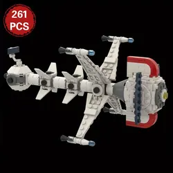 MOC Captained Futured Comet L250 Spaceship Building Blocks High-tech Battleship Bricks Model Assemble Toys Birthday Gifts