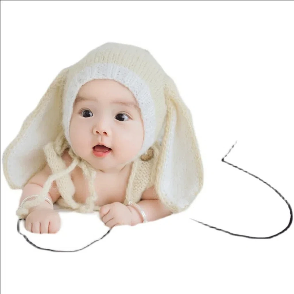 NewbornCute Rabbit Costume Baby Photography Props Baby Girl Boy Rabbit Hat Costume Set Photography Props Aceessries