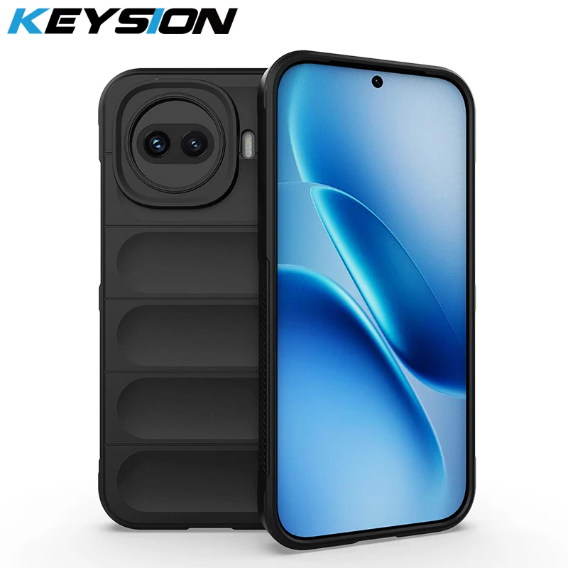 KEYSION Robuste, stoßfeste, matte Handyhülle für IQOO 15R 5G, rutschfeste, weiche Silikon-Handyrückseite für IQOO Z11 Turbo