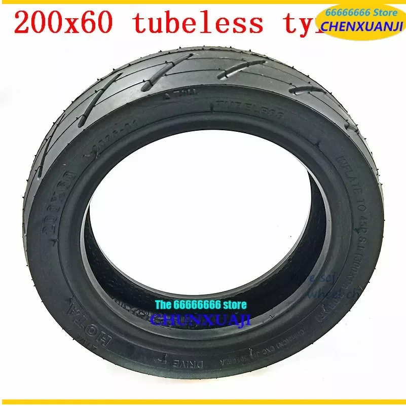 

Free shipping 200x60 electric scooter tubeless tire explosion-proof tyre 8 inch pneumatic tire 200*60 for Skateboard