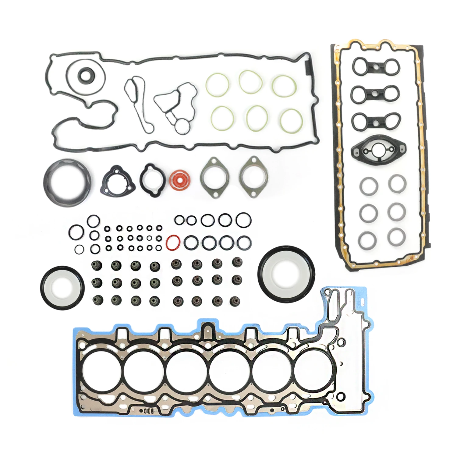 N52B30 New Engine Gaskets Overhaul Rebuilding Kit 10.7:1 For BMW E82 E88 E60 3.0L 11127553209 11247576714 11257558528 713866900