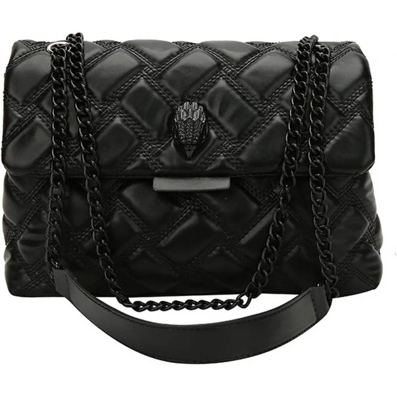 

Fashionable Leather Crossbody Purse, Womens Elegant Design Cute , Quilted Shoulder Bag with Chain Strap