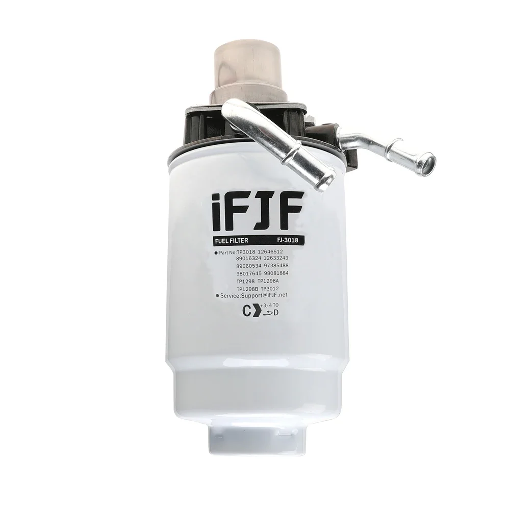 

TP 3018 Diesel Fuel Filter and 12642623 Fuel Filter Head with Hand Fuel Pump and Heater for GM Chevrolet GMC V8 6.6L 2004-2013
