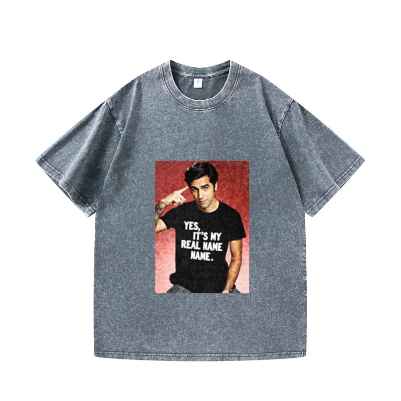 

Men's T-Shirt Gray Joe Jonas Graphic Print Yes It's My Real Name Casual Daily Wear