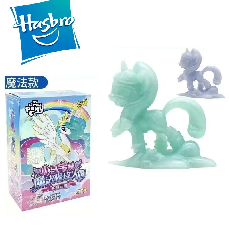 Hasbro  Little Pony Blind Box Friendship Is Magic Rubber Doll Anime Hairdressing Style Figure Cartoon Creative Girl Collect Toy
