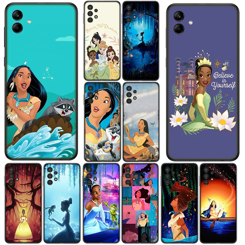 Чехол для телефона Tiana Princess Pocahontas Cover для Samsung Galaxy S25 S24 S23 Fe Ultra Plus S7 Edge A05 A06 A16 A55 A15 A35