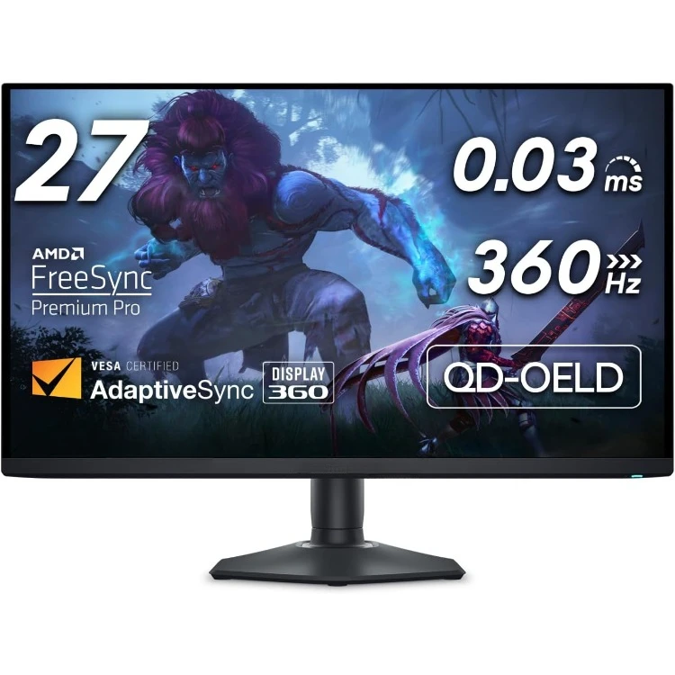 

OLED Gaming Monitor - 26.7-inch Quantom-Dot WQHD (2560x1440) 360Hz 0.03Ms Display, AMD FreeSync Premium Pro,