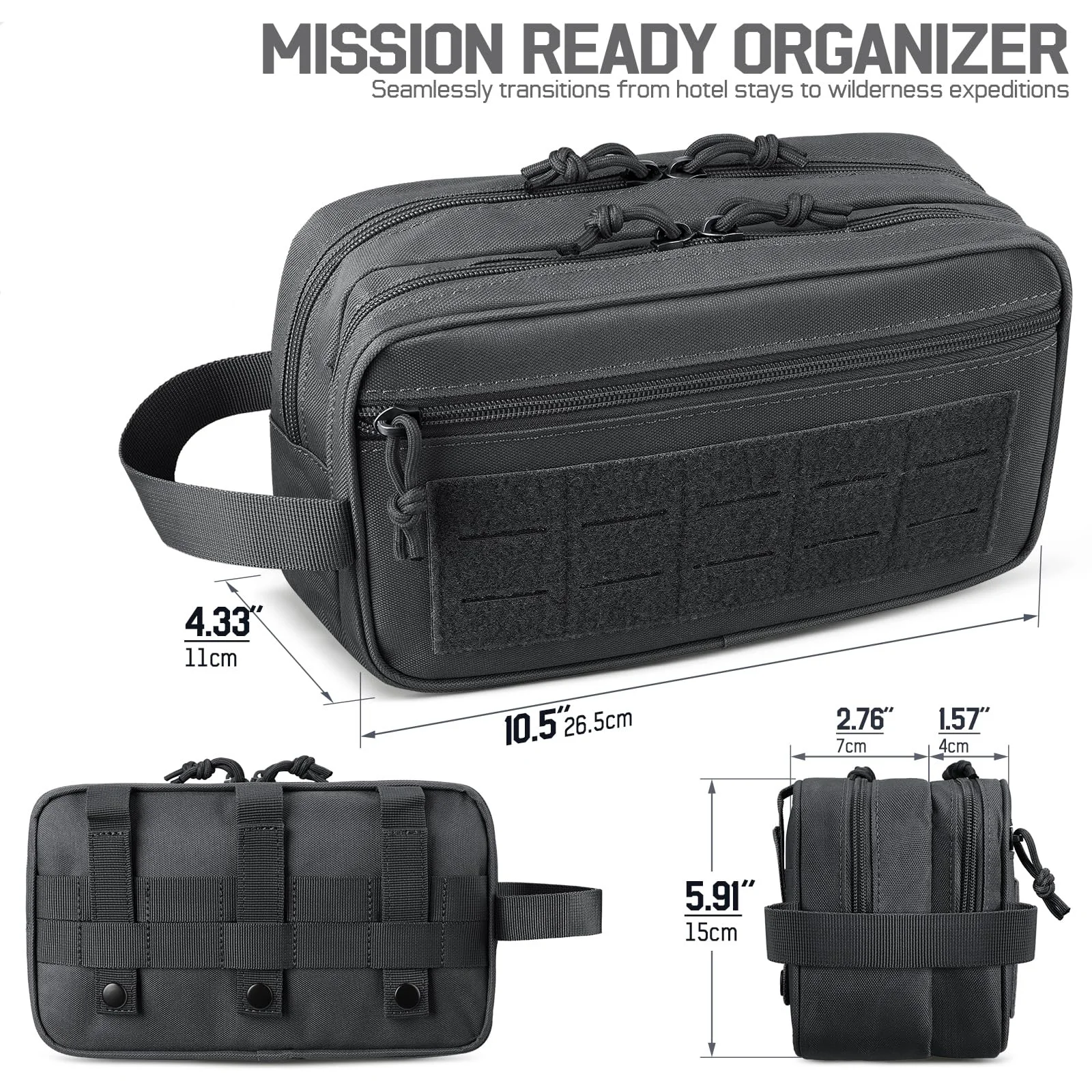 Tactische toilettas voor heren - Men Accessories Kit Bag recensie en prijs