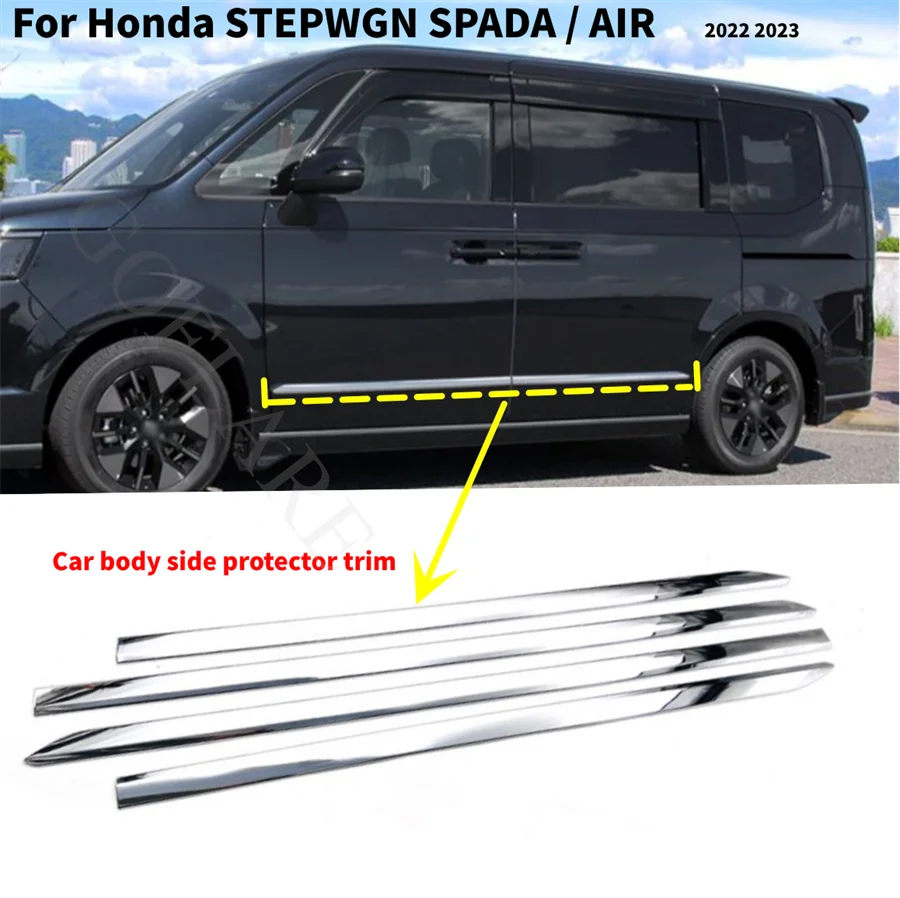 

Для Honda SETPWGN SPADA AIR 2022 2023 комплекты для молдинга боковых дверей автомобиля, защитная крышка кузова, аксессуары ABS