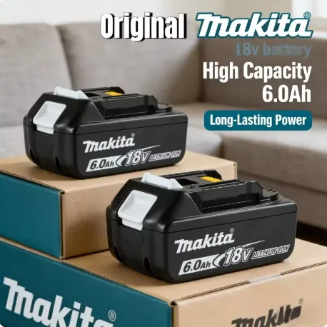 

Аккумулятор Makita 18В – 6.0Ач, для дрелей Makita DTW700, DHR202, DGA404, DDF487, DTD173, DJV182, HR140Z