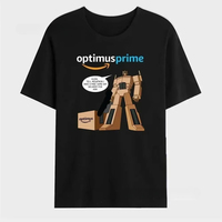 Funny Optimus Prime Graphic Print Men's T-Shirt Cotton Casual O-Neck Short Sleeve Streetwear Tee Oversize Fashion Autobots Shirt