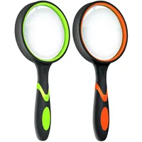 10X 75mm Large Magnifier Magnifying Glass For Kids, Non-Slip Handheld Magnified Glass For Close Work, Reading, Science