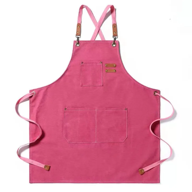 

Heavy Duty Canvas Work Apron Waterproof Oil Resistant Utility Apron for Cooking Woodworking Crafts