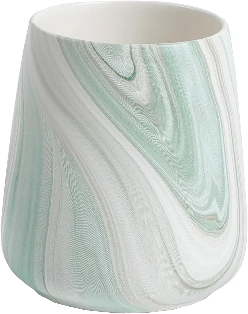 

Marble Green Toothbrush Holder for Bathroom - Ceramic Tooth Brushing Holders, Toothbrush Cup, Toothpaste Organizer for Bathroom