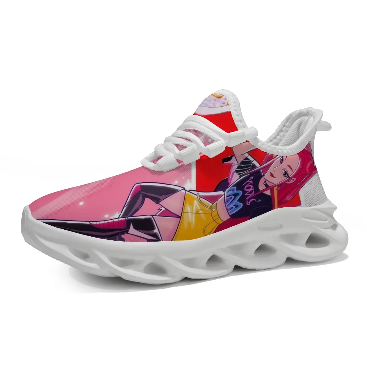 

Men's Sneakers Anime Girl Pattern Sneakers Lightweight Slip On Walking Shoes Training Anti Slip Outdoor Casual Men's Footwear