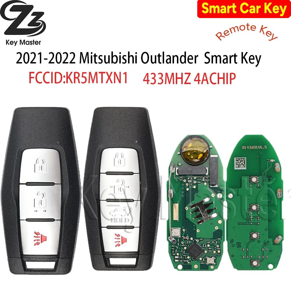 

KR5MTXN1 для Mitsubishi Outlander 2021 2022 2023 чип 433 МГц 4A llave de coche inteligente 8637C254 8637C253 8637C252 8637C251