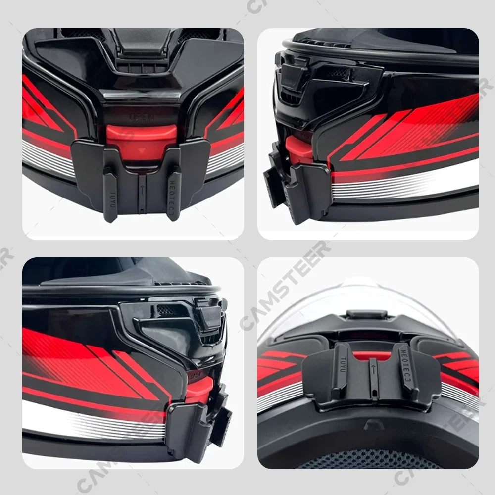SHOEI Neotec 3 Niestandardowe mocowanie podbródka do kasku dla GoPro12 11 10 9 DJI Action3/4 Insta360 Ace pro X4 X3 Akcesoria do kamer akcji — zdjęcie 4