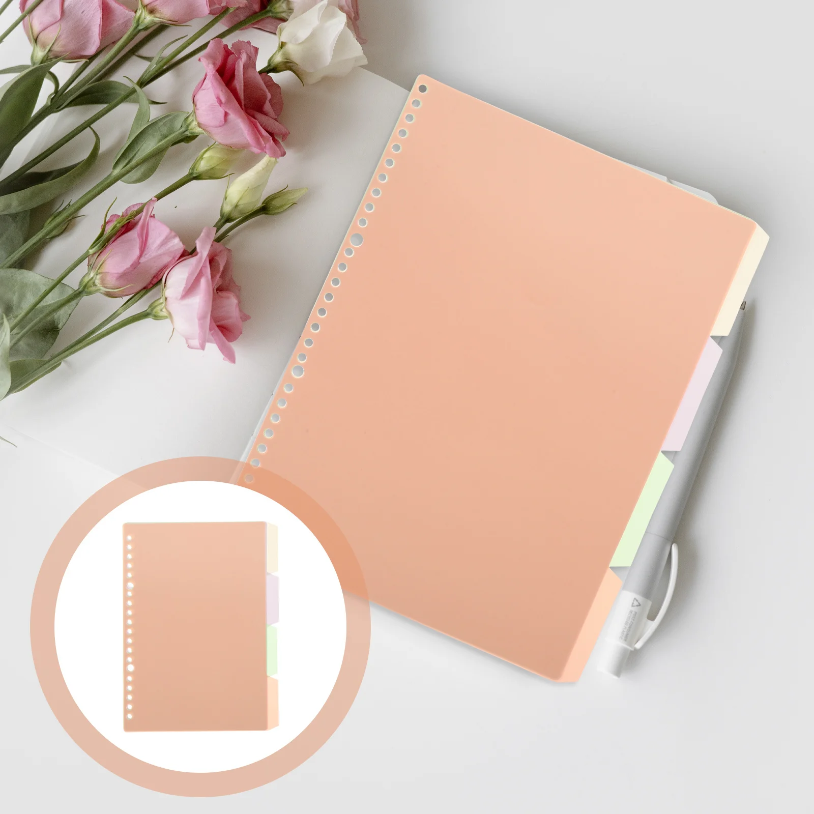 

10pcs Binder Dividers For Notebook File Organizers Index Classified Labels Detachable Page Markers Divider Supplies