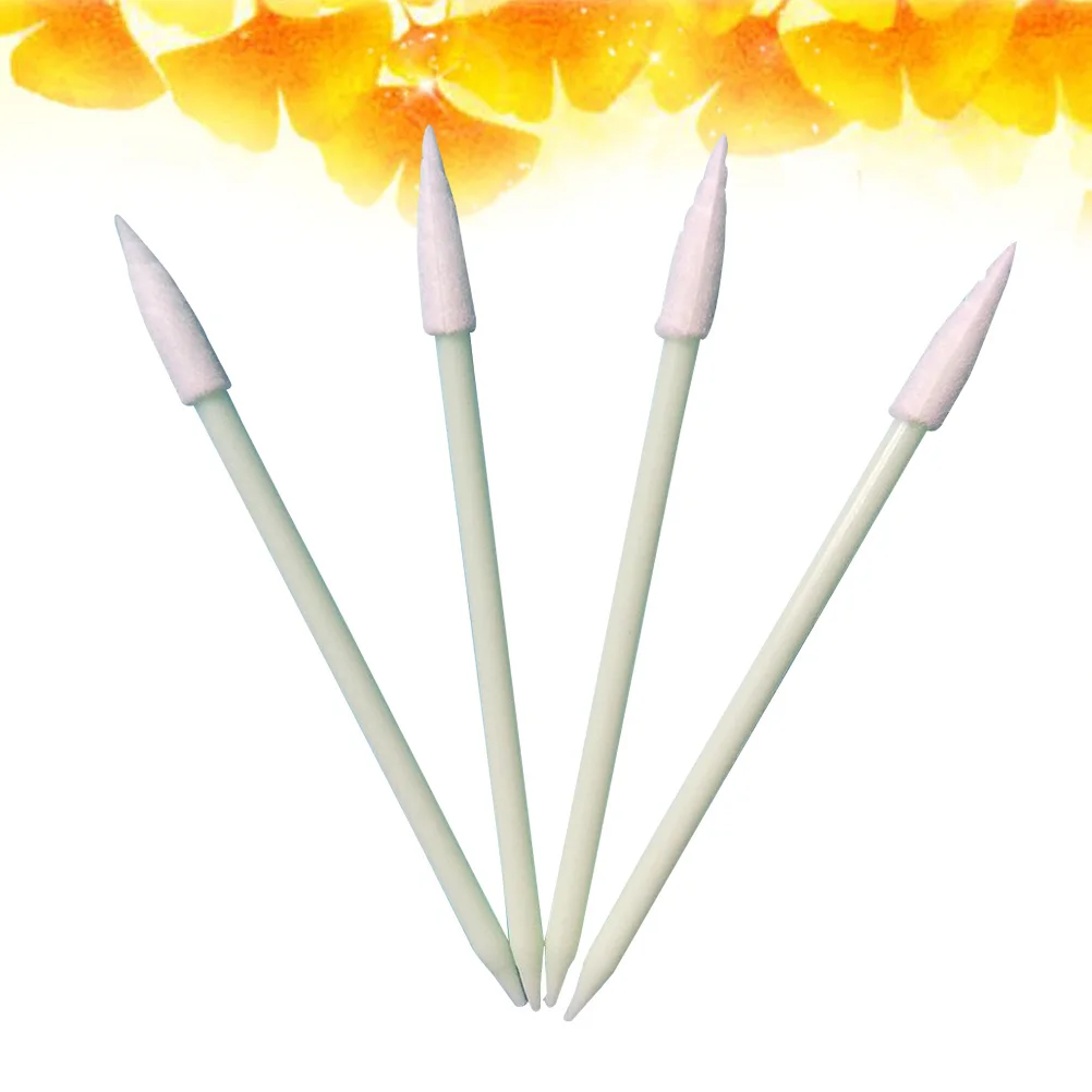 

100Pcs Compressed Polyurethane Cleaning Swabs No Contaminants for Printer Camera Lens Inkjet Printhead Wiping Rod