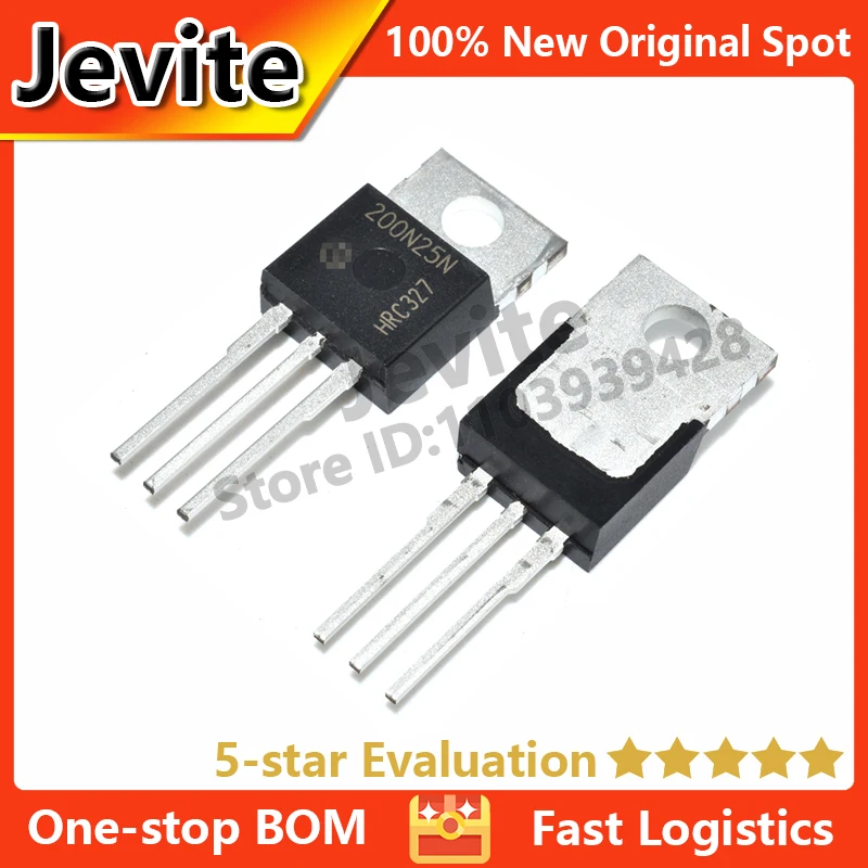 

Jevite 100% New Original electronics Controller 10-50 units/lote 200N25N IPP200N25N3G TO-220 250V 64A MOSFET transistor