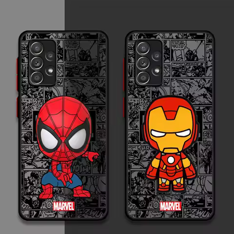 Marvel Groot Spiderman Cover Phone Case for Samsung Galaxy A73 A21s A72 A22 A24 A52 A32 A23 A13 A53 A34 A12 A54 A33 A14