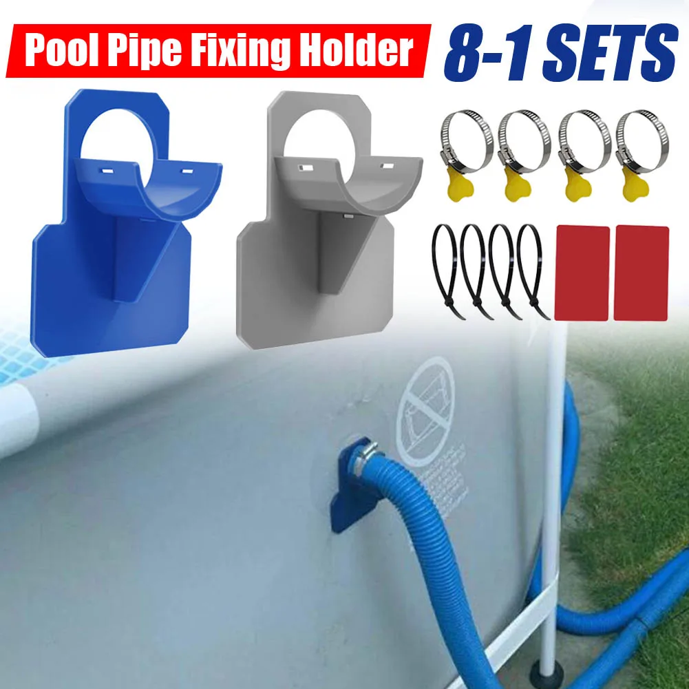 

Держатель трубы для бассейна, опора для трубы 30-38 мм для шланга для надземной воды Intex, кронштейн с кабельной стяжкой для бассейна