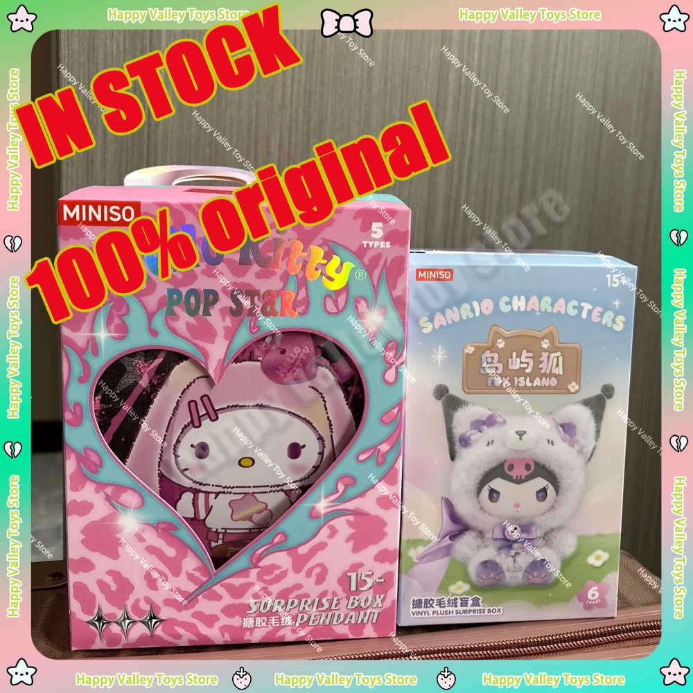 

TOPTOY Popstar Hello Kitty Hanger Vinyl Figurine Anime Toy Genuine Model Collection Blind Box By Sanrio Family Cute Figure Toys