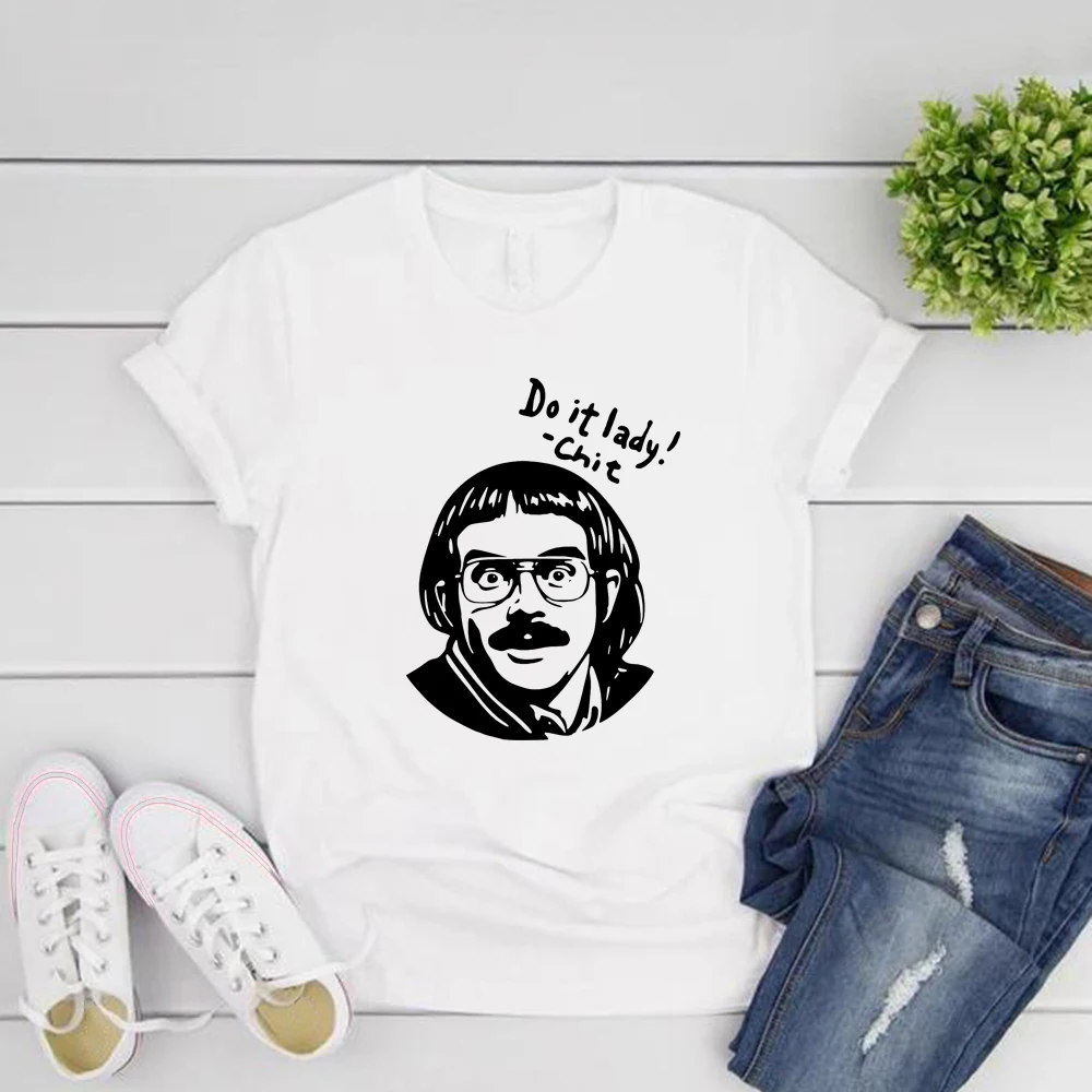 Do It Lady Chit T Shirt Retro Chit Lady T-shirt Funny Humor Tee Casual Short Sleeve Women T-Shirt Streetwear Tops Women Clothes