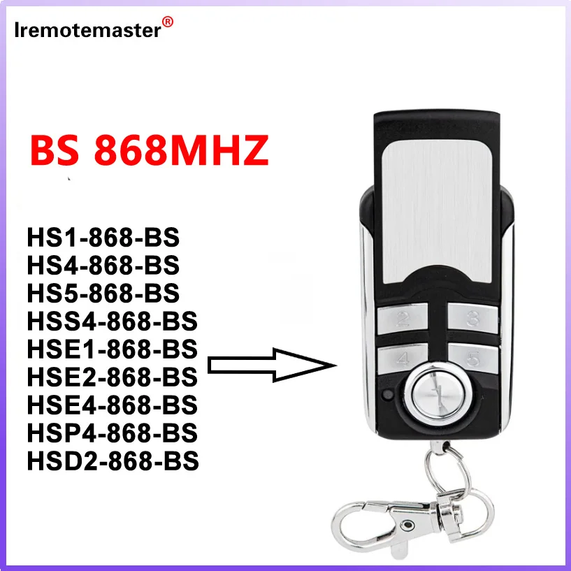 For BS HSE2-868-BS HSE4-868-BS Garage Door Remote Control Duplicator BS Bisecur HS1 HS4 HS5 HSS4 HSE1 HSP4 HSD2 BS Transmitter