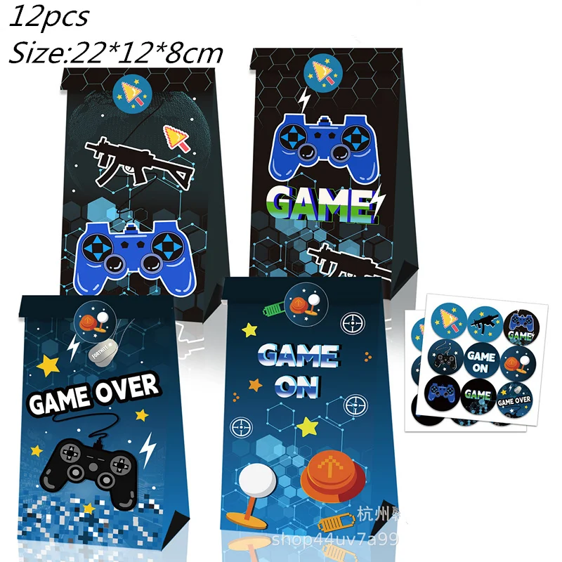 Videospiel Geburtstag Dekoration Ballon Geschirr Set Tischdecke Teller Tasse Hintergrund Banner Jungen Party Dekorationen Lieferungen – Detail 8