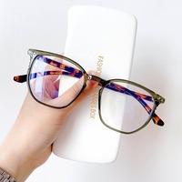 Retro Leopard Print Anti Blue Light Reading Glasses Resin Anti Radiation Lens Presbyopia Spectacles For Men Women