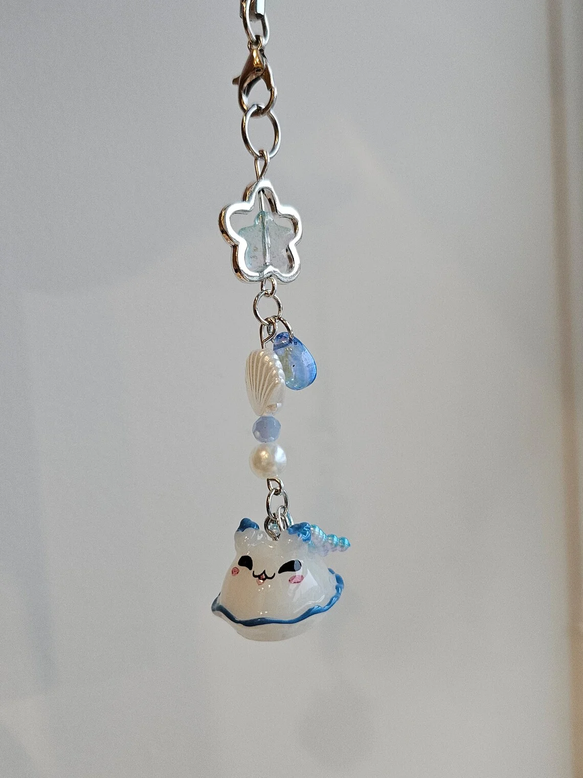 Sea Bunny Phone Charm, Sea Bunny Keychain