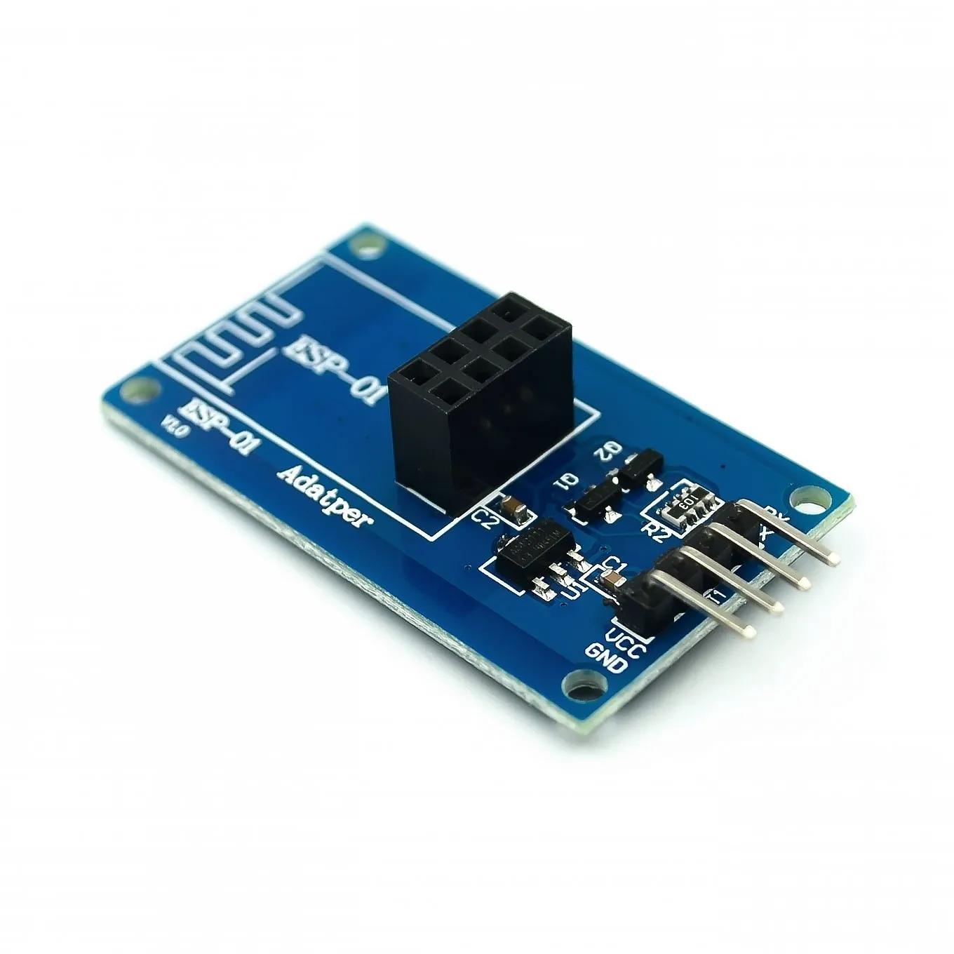 Módulo adaptador sem fio Serial WiFi, ESP8266, ESP-01, 3.3V, 5V, Esp01, Adaptadores PCB, compatível para Arduino