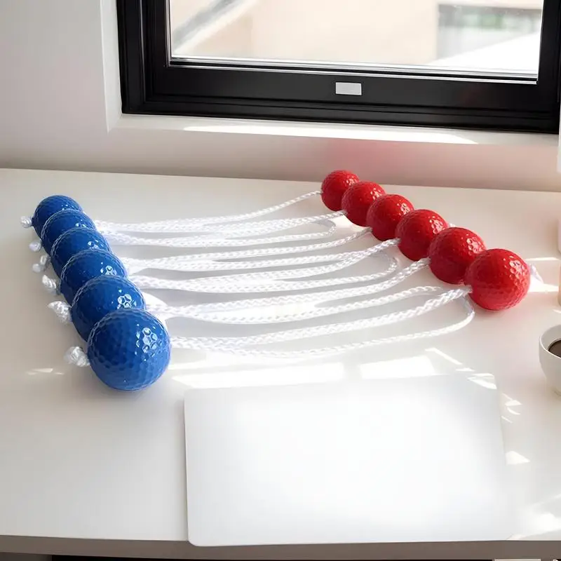 Set di palline per lancio di scale di 6 palline per pratica di golf a scala Interazione genitore-figlio Strumento di esercizi portatile per società di attività all'aperto