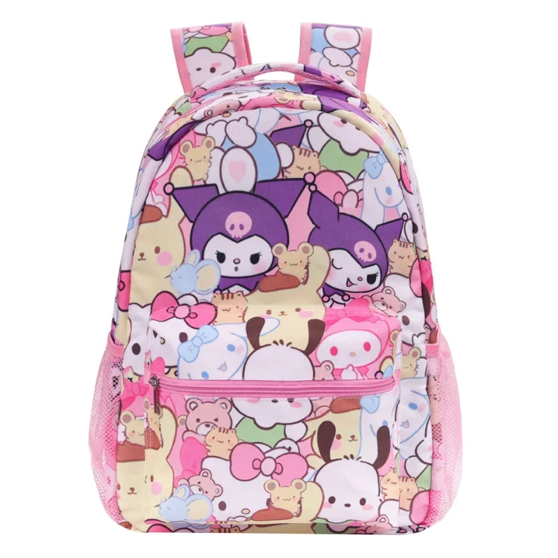 Sanrio New Clow M Melody Jade Hanging Dog Student Schoolbag Cute Cartoon Large Capacity Lightweight Casual Backpack