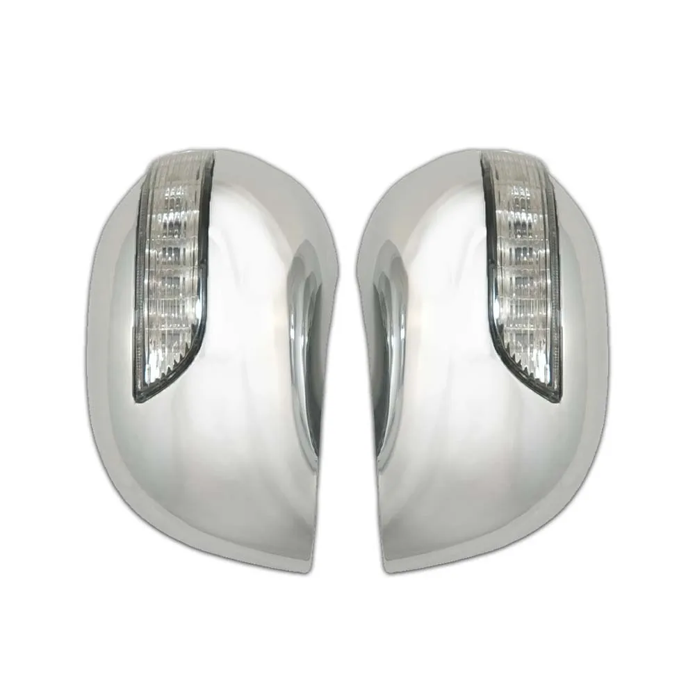 

For Nissan Wingroad AD Van Y12 2006 - 2016 Car Accessories Car Upgrade Chrome Decoration Door Mirror Cover With LED Light