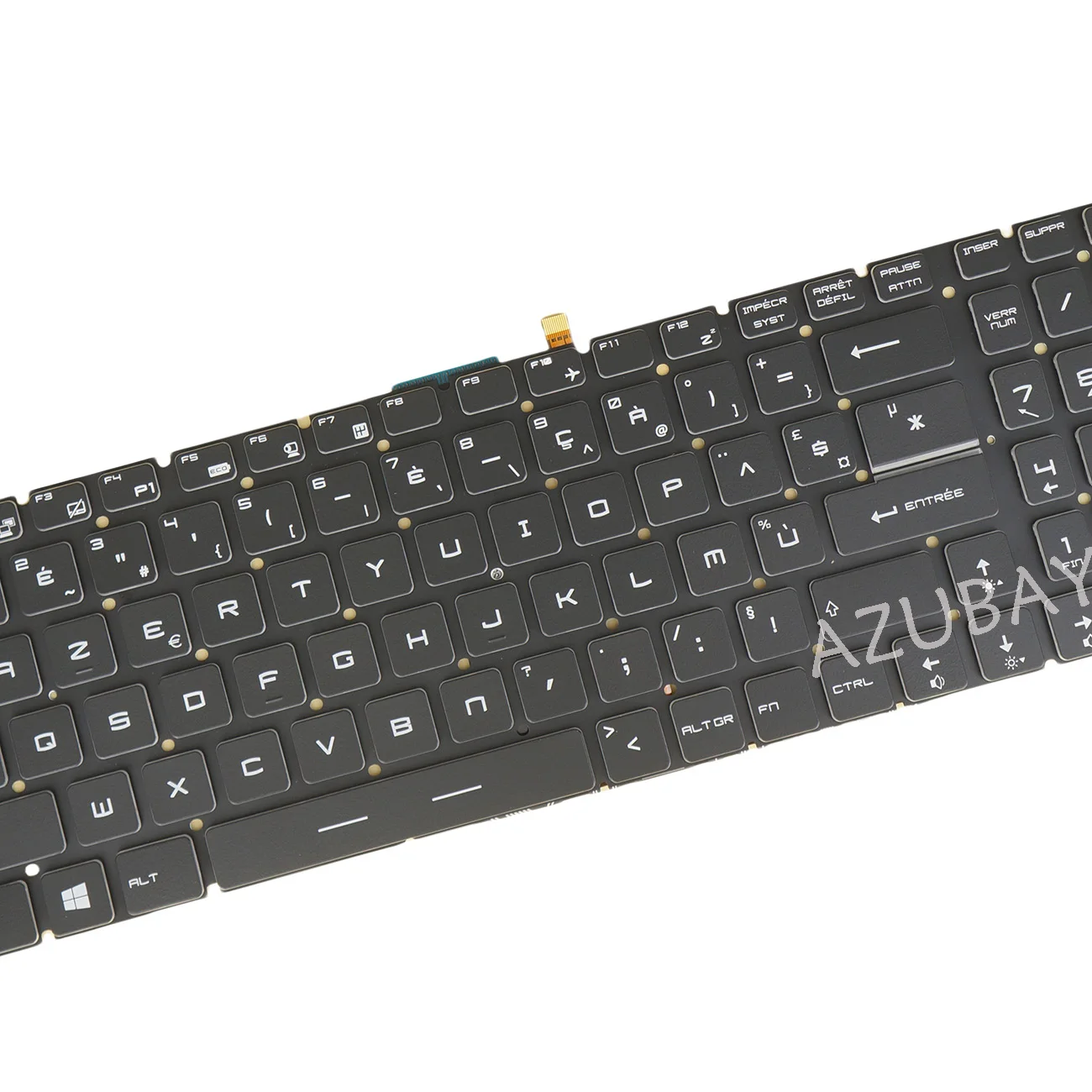 French AZERTY White Backlit Keyboard For MSI GF62 GF62VR GF72 GF72VR GE62 GE62VR GT72 GT72S WE62 WE72 WS63VR WS72 WT72 WT73VR