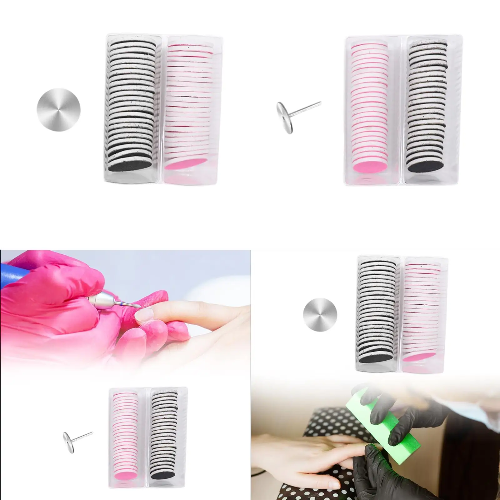 50-delige verwisselbare schuurpapierslijpschijven - gereedschapsvoetvijl